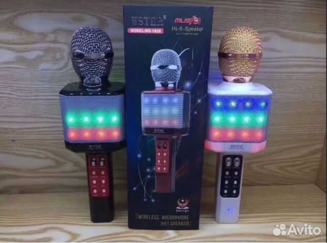Микрофон караоке светящийся