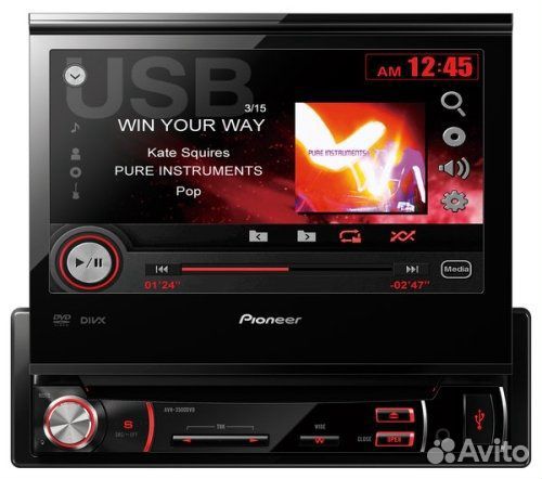Автомагнитола Pioneer avh-3500dvd 1 DIN Автомагнитола Pioneer avh-3500dvd 1 DIN