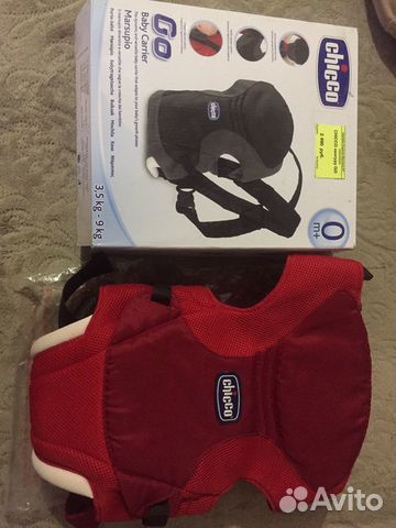 Переноска-кенгуру Chicco GO NEW Red