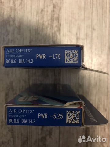 Линзы Alcon Air Optix Hydraglyde на - 1,75