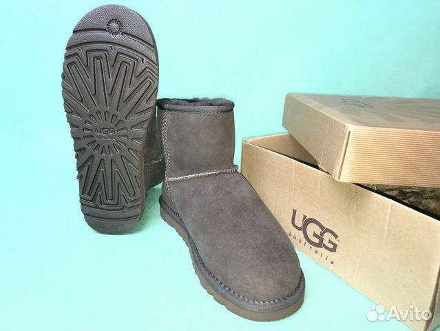 Угги Ugg модель Mini цвет шоколад натуральн новые