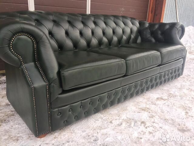 Кожаный диван Chesterfield made in Finland Кожаный диван Chesterfield made in Finland