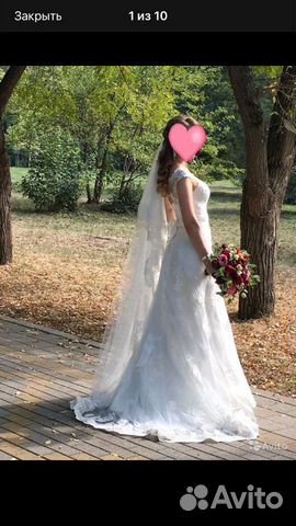 Свадебное платье + подъюбник + фата