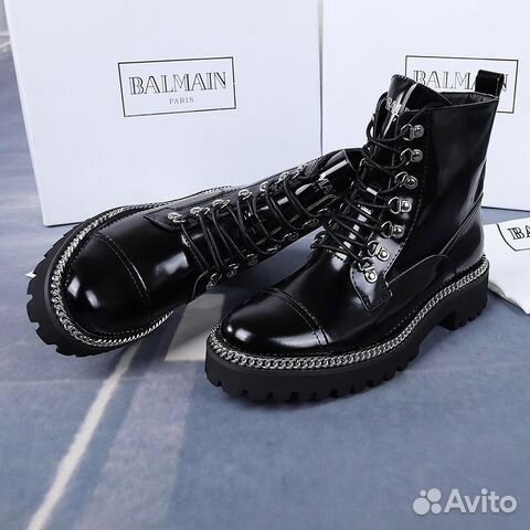 Ботинки женские кожа balmain