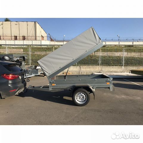 Прицеп сст 7132-02K с подъемным тентом М