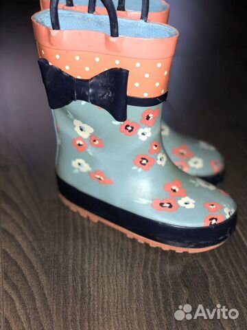 Резиновые сапоги mothercare цветы 21 размер