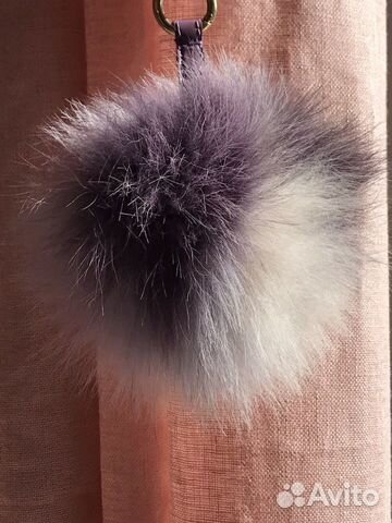 Брелок на сумку/рюкзак NO name из меха песца