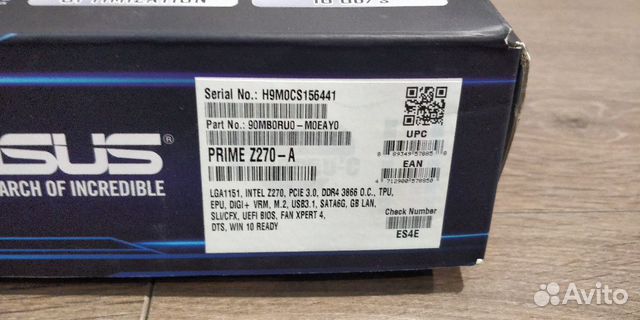Материнская плата Asus prime Z270-A Материнская плата Asus prime Z270-A