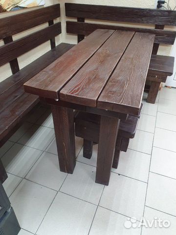 Стол и скамейки