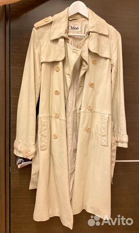 Кожаное пальто Тренч Chloe размер S Кожаное пальто Тренч Chloe размер S