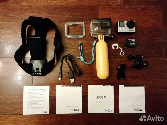 Экшн-камера GoPro Hero 4 Black + аксессуары