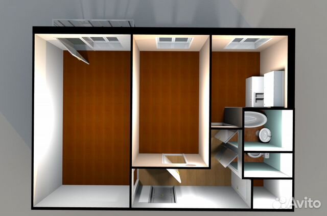 2-к квартира, 43.9 м², 4/5 эт.