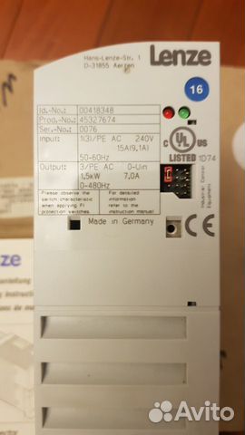 Преобразователи частоты Lenze 8200 0.25-30 кВт Преобразователи частоты Lenze 8200 0.25-30 кВт
