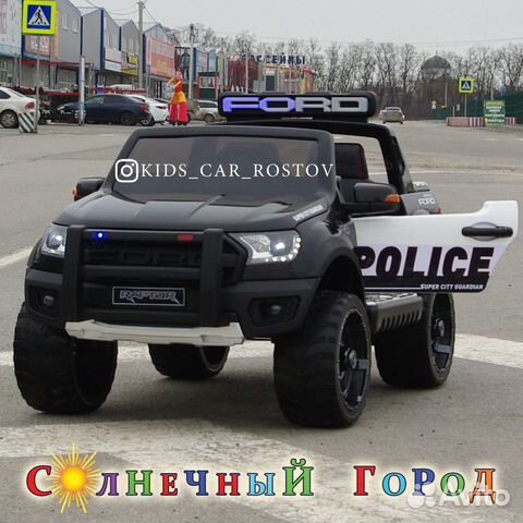 Детский электромобиль Ford Raptor Police Детский электромобиль Ford Raptor Police