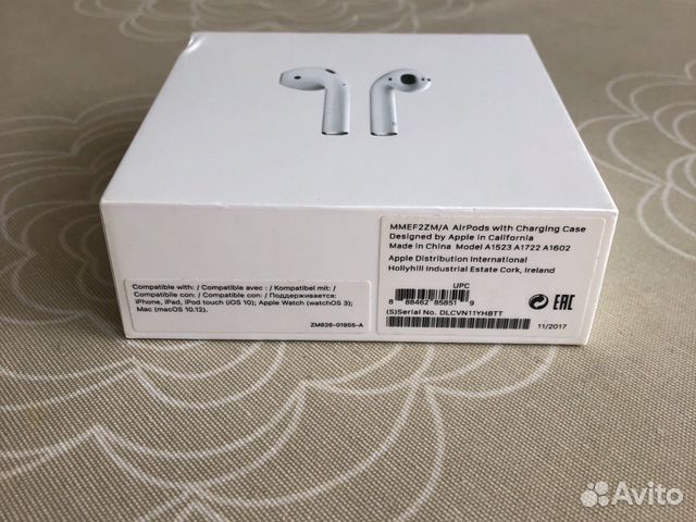 Коробка от AirPods 2 оригинал