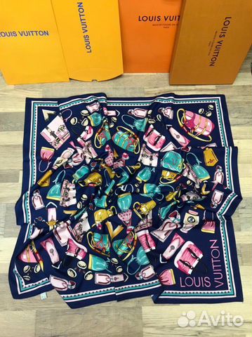 Новый женский шёлковый платок Louis Vuitton Новый женский шёлковый платок Louis Vuitton