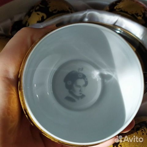 Чайный сервиз (набор) Китайский фарфор с позолотой