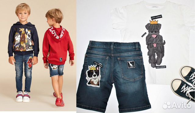 Dolce Gabbana комплект 6/7 лет шорты, футболка