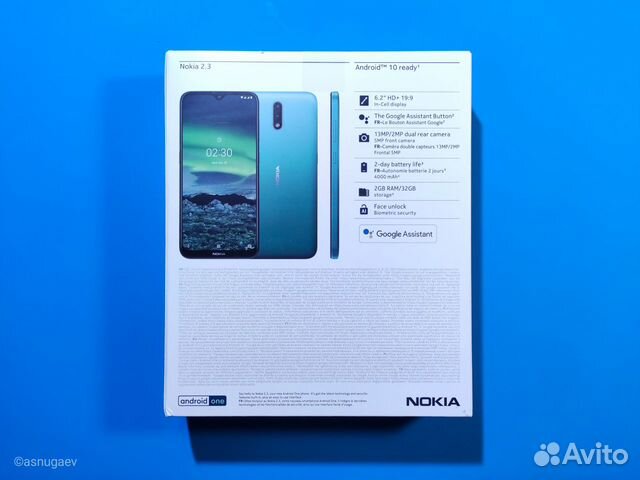 Новый смартфон Nokia 2.3 гарантия 1 год