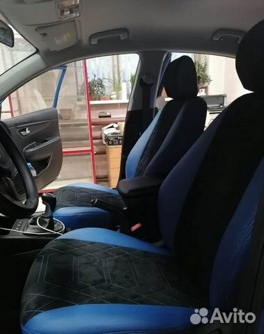 Авточехлы эксклюзив Kia Rio -Киа Рио