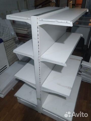 Торговые стеллажи металлические островные