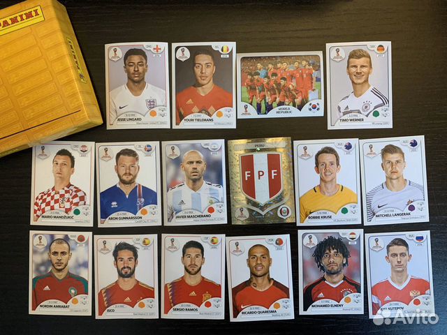 Стикеры для альбома Panini fifa World Cup Russia