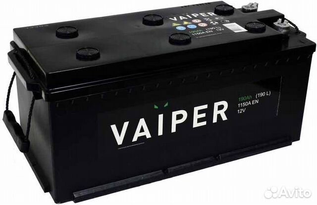 Аккумулятор 190 Ач Vaiper 1150 А Аккумулятор 190 Ач Vaiper 1150 А