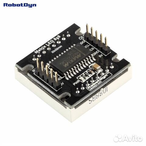 Светодиодная матрица 8х8 красная MAX7219 Arduino