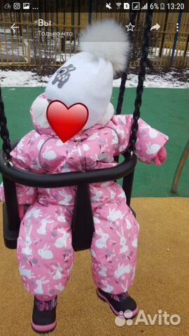 Комбинезон зимний для девочки Зайчики Комбинезон зимний для девочки Зайчики