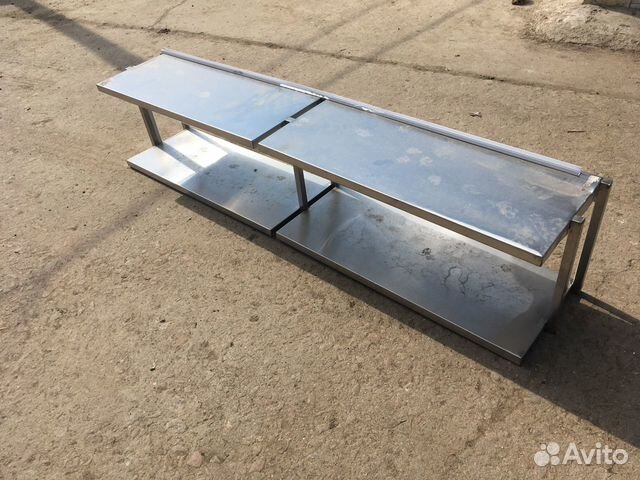 Полка навесная из нержавейки 150/32/30 Полка навесная из нержавейки 150/32/30
