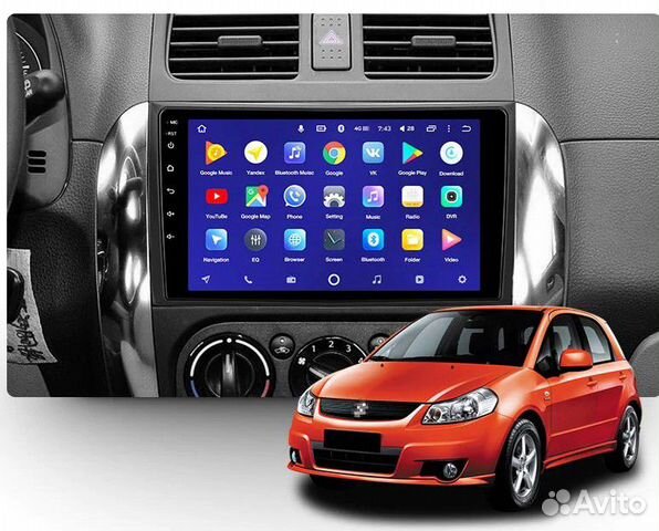 Магнитола Suzuki SX4 2006-2014, CC2L, Android 8.1