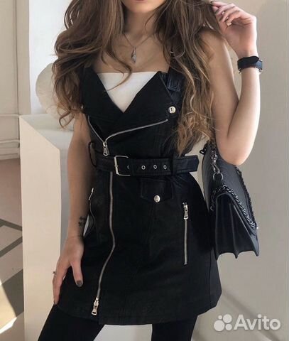 Платье из эко-кожи Платье из эко-кожи