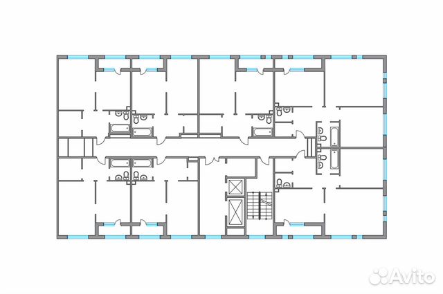 1-к квартира, 40.7 м², 2/24 эт. 1-к квартира, 40.7 м², 2/24 эт.