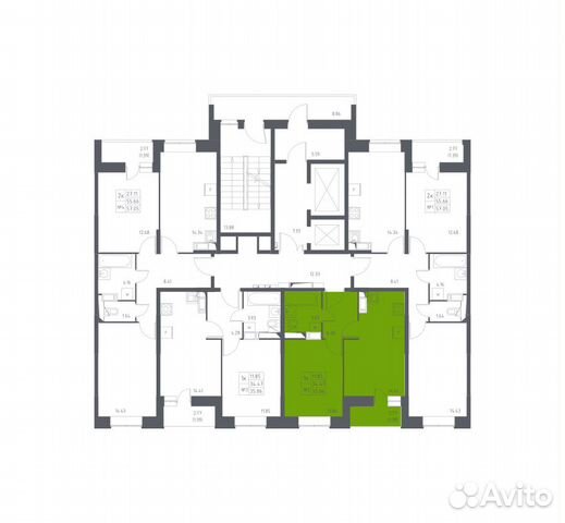 1-к квартира, 35.9 м², 16/17 эт. 1-к квартира, 35.9 м², 16/17 эт.