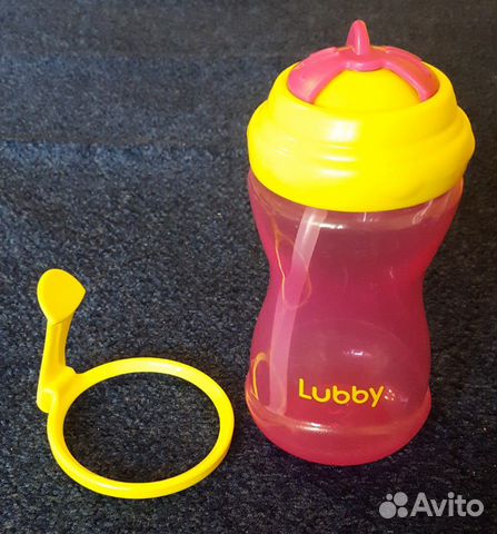 Поильник Lubby с трубочкой 320 мл Поильник Lubby с трубочкой 320 мл