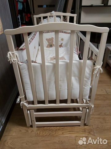 Кровать детская 120*60 + матрас + бортики + кармаш Кровать детская 120*60 + матрас + бортики + кармаш