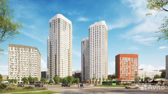 1-к квартира, 40.6 м², 2/32 эт. 1-к квартира, 40.6 м², 2/32 эт.