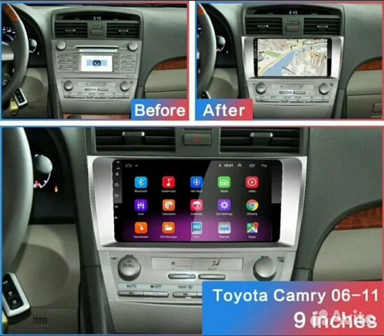 Магнитола Toyota Camry 40 (2006- 2011) на Android Магнитола Toyota Camry 40 (2006- 2011) на Android
