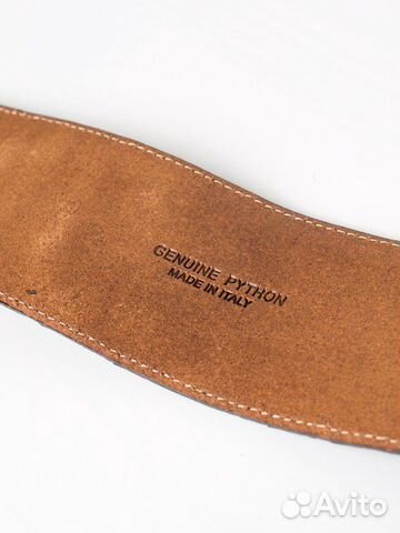 Ремень из кожи питона De Nicola Roma