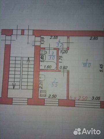 1-к квартира, 30 м², 2/5 эт.