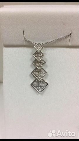 Новое золотое колье с бриллиантами