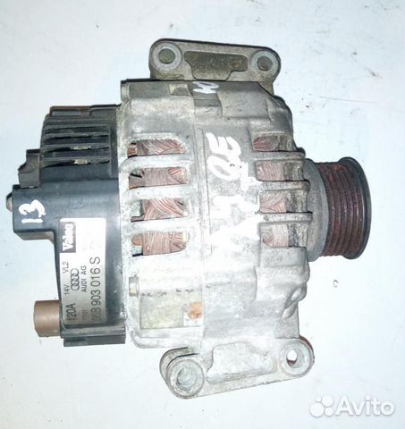 Генератор 120А Audi A4 B6 (2000-2004), Audi A6 C5 Генератор 120А Audi A4 B6 (2000-2004), Audi A6 C5