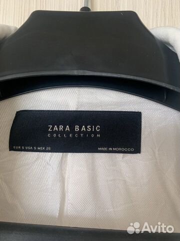 Белый пиджак оверсайз Zara