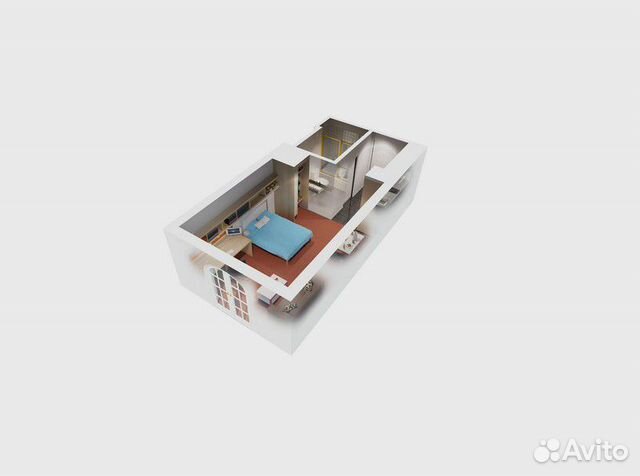 1-к квартира, 40.1 м², 13/21 эт.