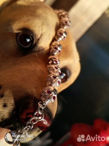 Браслет Серебро Г. Лепс Черепа,Рубины