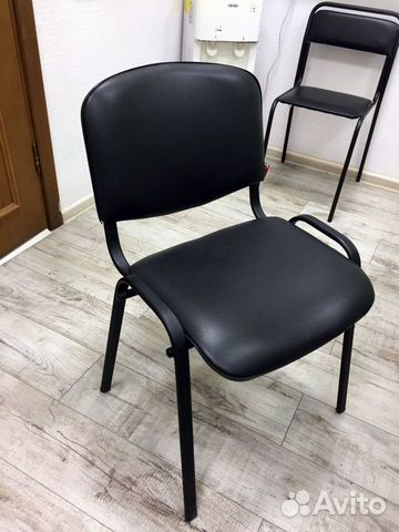 Стул черный искусственная кожа Стул черный искусственная кожа