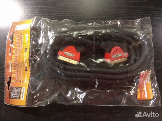 Кабель Luxmann scart - scart 3м