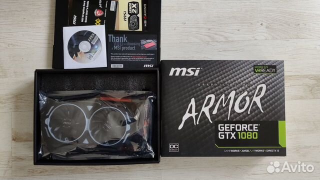 Видеокарта MSI GTX 1080 armor Видеокарта MSI GTX 1080 armor