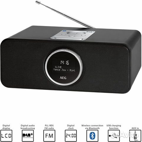 Радиоприемник AEG SR 4372 BT/DAB+ Black