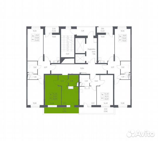 1-к квартира, 32.7 м², 9/17 эт.